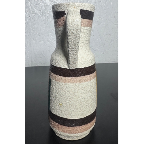 196 - West German Pottery Fat Lava Pitcher / Vase – Mid-Century Modern (Approx. 20cm).

Vintage West Germa... 
