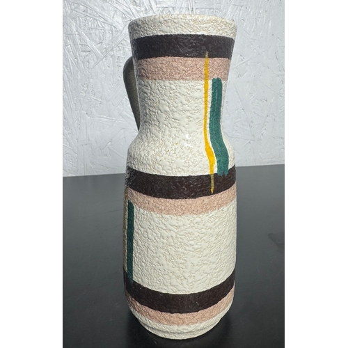 196 - West German Pottery Fat Lava Pitcher / Vase – Mid-Century Modern (Approx. 20cm).

Vintage West Germa... 