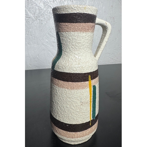 196 - West German Pottery Fat Lava Pitcher / Vase – Mid-Century Modern (Approx. 20cm).

Vintage West Germa... 