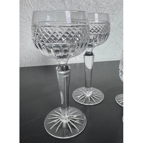279 - Large Collection of Mixed Cut Crystal Glassware – approx 22 pieces including champagne coupes, wine ... 