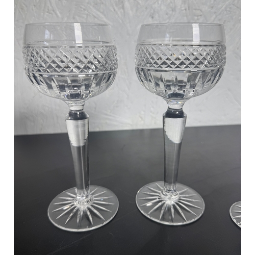 279 - Large Collection of Mixed Cut Crystal Glassware – approx 22 pieces including champagne coupes, wine ... 