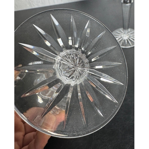 279 - Large Collection of Mixed Cut Crystal Glassware – approx 22 pieces including champagne coupes, wine ... 