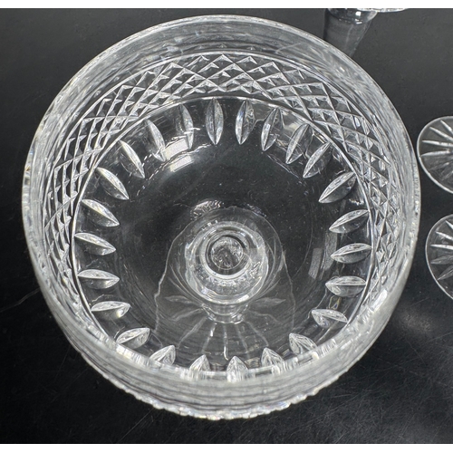 279 - Large Collection of Mixed Cut Crystal Glassware – approx 22 pieces including champagne coupes, wine ... 