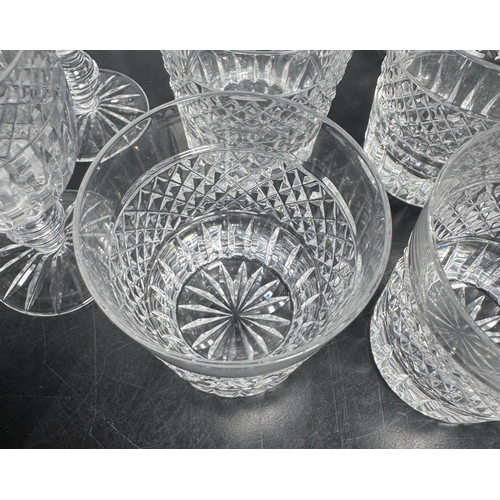 279 - Large Collection of Mixed Cut Crystal Glassware – approx 22 pieces including champagne coupes, wine ... 
