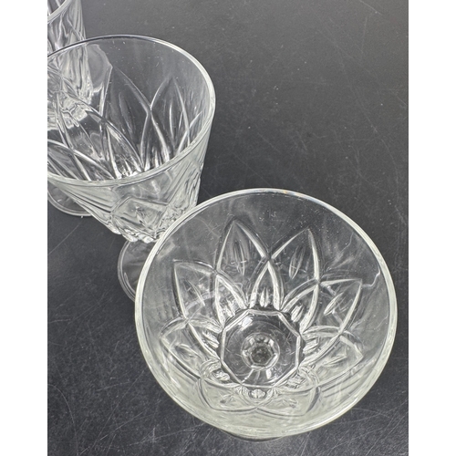 279 - Large Collection of Mixed Cut Crystal Glassware – approx 22 pieces including champagne coupes, wine ... 