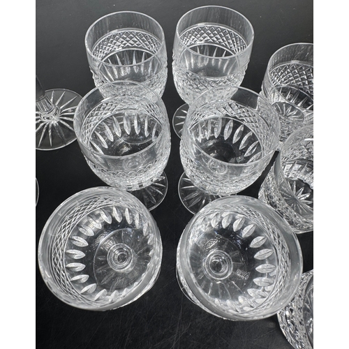 279 - Large Collection of Mixed Cut Crystal Glassware – approx 22 pieces including champagne coupes, wine ... 