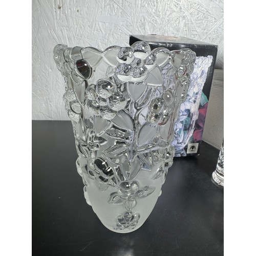 357 - Collection of Crystal Glassware. Some in original boxes. Include, Original Walther Glas Vase, Killar... 