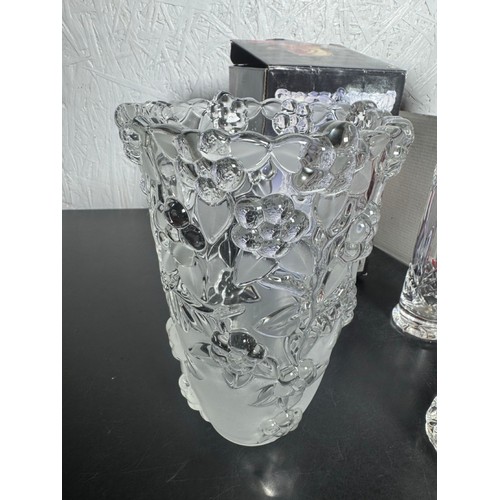 357 - Collection of Crystal Glassware. Some in original boxes. Include, Original Walther Glas Vase, Killar... 