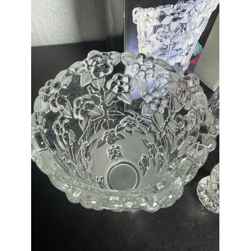 357 - Collection of Crystal Glassware. Some in original boxes. Include, Original Walther Glas Vase, Killar... 
