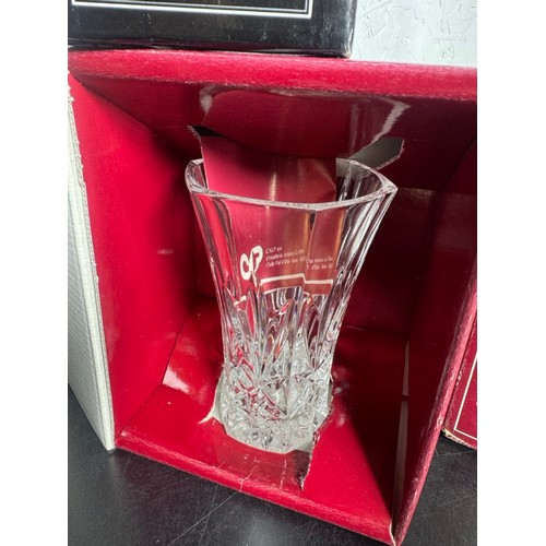 357 - Collection of Crystal Glassware. Some in original boxes. Include, Original Walther Glas Vase, Killar... 