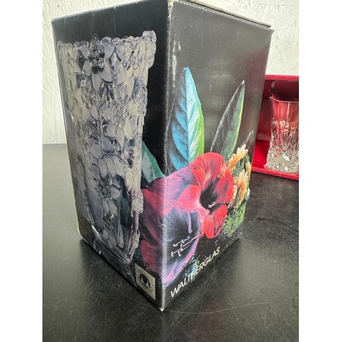 357 - Collection of Crystal Glassware. Some in original boxes. Include, Original Walther Glas Vase, Killar... 