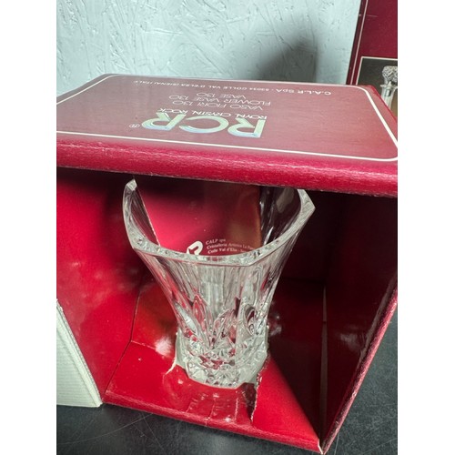 357 - Collection of Crystal Glassware. Some in original boxes. Include, Original Walther Glas Vase, Killar... 
