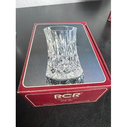 357 - Collection of Crystal Glassware. Some in original boxes. Include, Original Walther Glas Vase, Killar... 