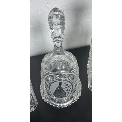 516 - Large Cut Glass & Crystal Collection – Decanters, Edinburgh Tumblers, Wine Glasses & BT Engraved Pie... 