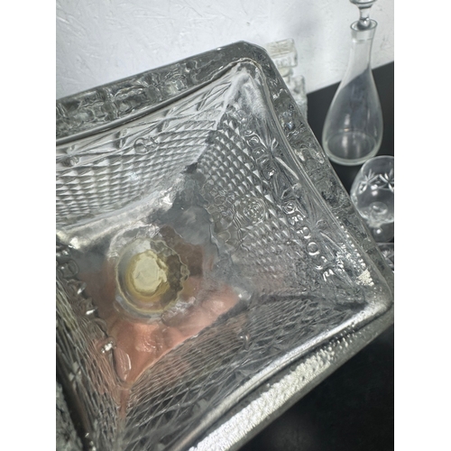 516 - Large Cut Glass & Crystal Collection – Decanters, Edinburgh Tumblers, Wine Glasses & BT Engraved Pie... 