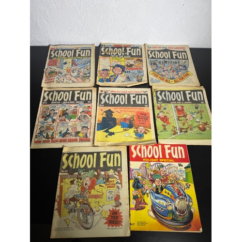 546 - School Fun Comic Bundle – Issues No.1–10 (1983) + Holiday Special (Shipping Available).

Collection ... 