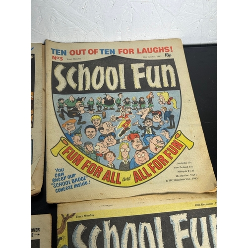 546 - School Fun Comic Bundle – Issues No.1–10 (1983) + Holiday Special (Shipping Available).

Collection ... 