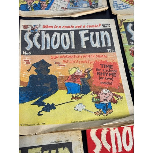 546 - School Fun Comic Bundle – Issues No.1–10 (1983) + Holiday Special (Shipping Available).

Collection ... 