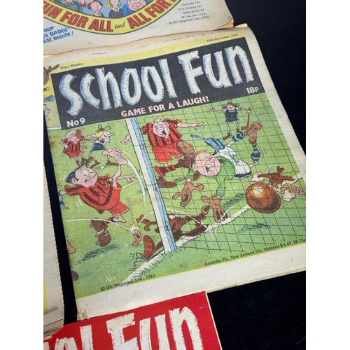 546 - School Fun Comic Bundle – Issues No.1–10 (1983) + Holiday Special (Shipping Available).

Collection ... 