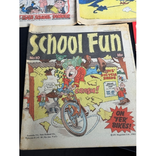 546 - School Fun Comic Bundle – Issues No.1–10 (1983) + Holiday Special (Shipping Available).

Collection ... 