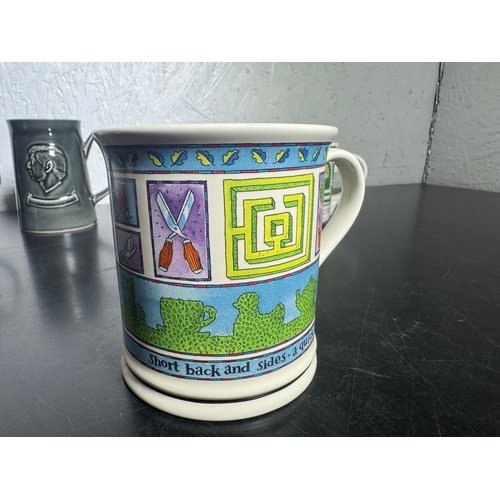 309 - Collection of Vintage Commemorative & Advertising Mugs – Royal Jubilee, Investiture, London & Nescaf... 