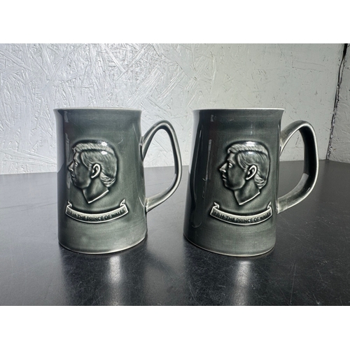 309 - Collection of Vintage Commemorative & Advertising Mugs – Royal Jubilee, Investiture, London & Nescaf... 