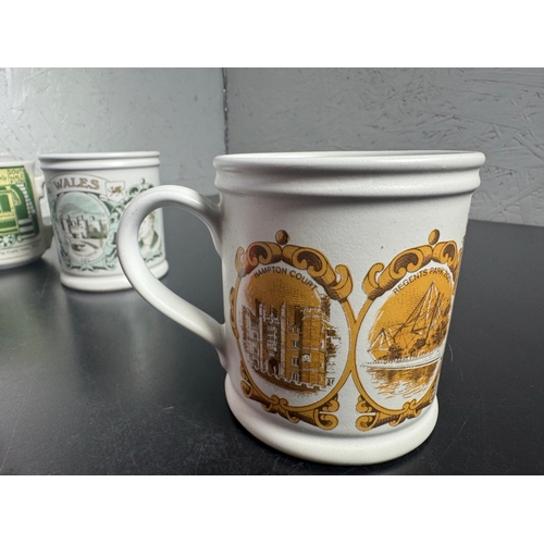 309 - Collection of Vintage Commemorative & Advertising Mugs – Royal Jubilee, Investiture, London & Nescaf... 
