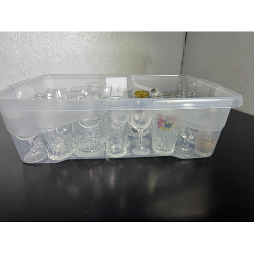 312 - Large Mixed Lot of Vintage Glassware – Shot Glasses, Liqueur Glasses, Cut Crystal, Coloured Glass & ... 