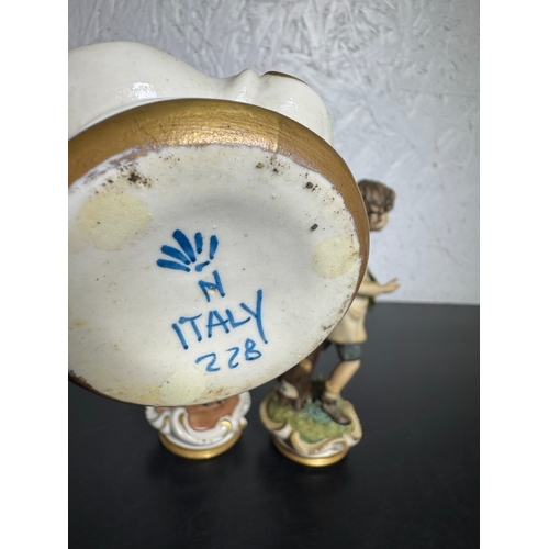 585 - Set of 3 Italian Figurines – Hand‑Painted Capodimonte‑Style Children (Shipping Available).

Charming... 