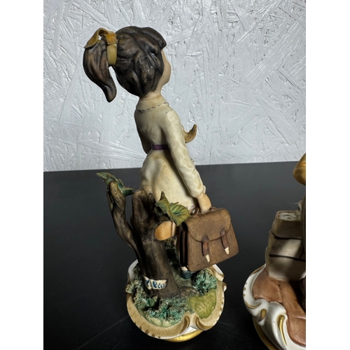 585 - Set of 3 Italian Figurines – Hand‑Painted Capodimonte‑Style Children (Shipping Available).

Charming... 