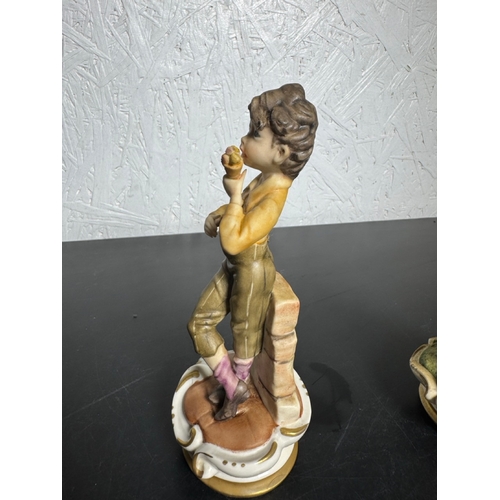585 - Set of 3 Italian Figurines – Hand‑Painted Capodimonte‑Style Children (Shipping Available).

Charming... 