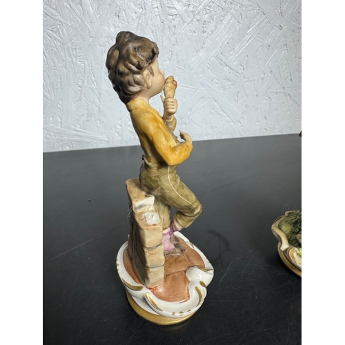 585 - Set of 3 Italian Figurines – Hand‑Painted Capodimonte‑Style Children (Shipping Available).

Charming... 