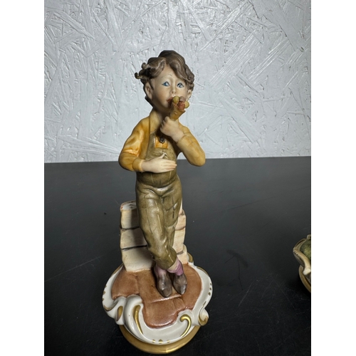 585 - Set of 3 Italian Figurines – Hand‑Painted Capodimonte‑Style Children (Shipping Available).

Charming... 