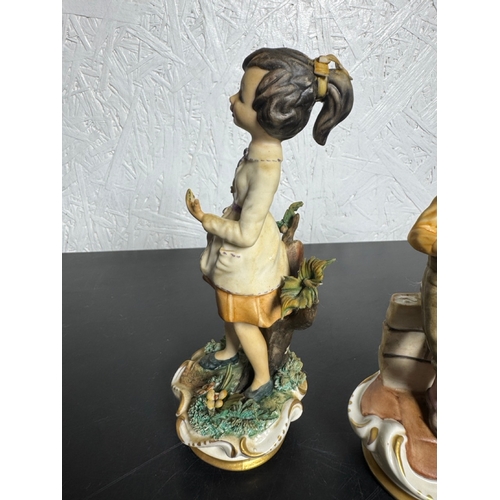 585 - Set of 3 Italian Figurines – Hand‑Painted Capodimonte‑Style Children (Shipping Available).

Charming... 