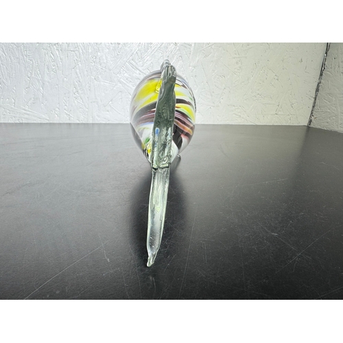 597 - 1970s Romanian Art Glass Fish Sculpture – Multicolour & 35cm Length.

Striking hand‑blown glass fish... 