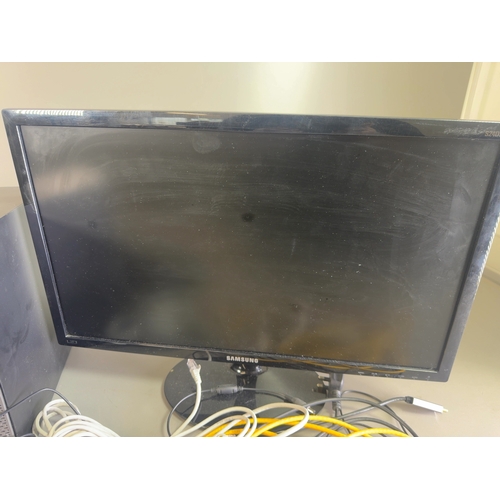 A Dell OptiPlex 7010 SFF Desktop Computer Setup with Dual Monitors and ...