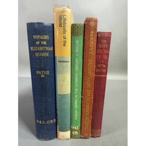 A Collection of Five Maritime and Naval History Volumes Including ...