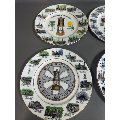 A Set of Six Edwardian Fine Bone China South Wales Colliery ...