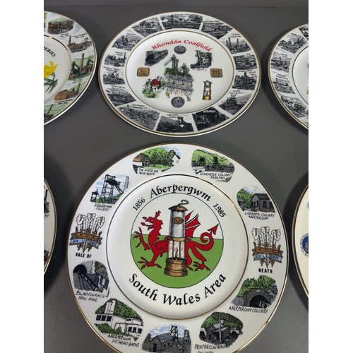 A Set of Six Edwardian Fine Bone China South Wales Colliery ...