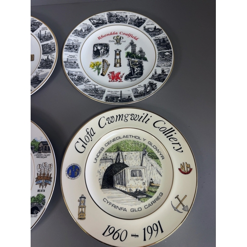 A Set of Six Edwardian Fine Bone China South Wales Colliery ...