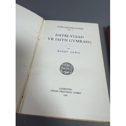 A Collection of Seven Vintage Welsh Language Hardback Books Relating to ...