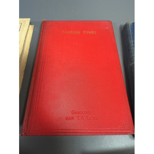 A Collection of Seven Vintage Welsh Language Hardback Books Relating to ...
