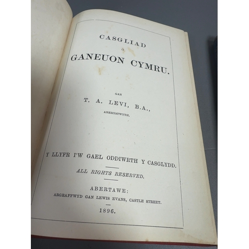 A Collection of Seven Vintage Welsh Language Hardback Books Relating to ...