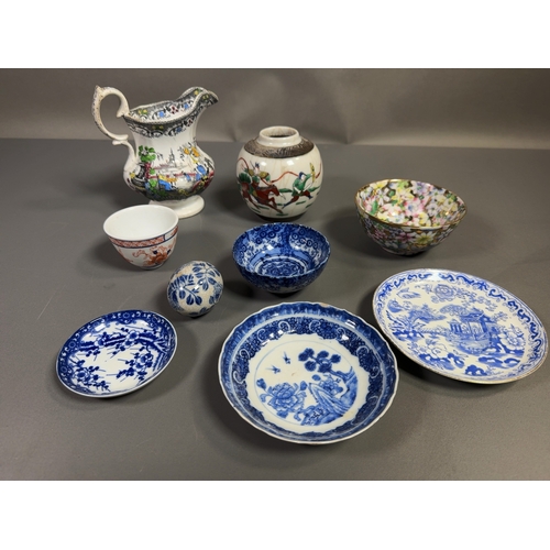 A Collection of Chinese, Japanese, and British Chinoiserie Ceramics A ...