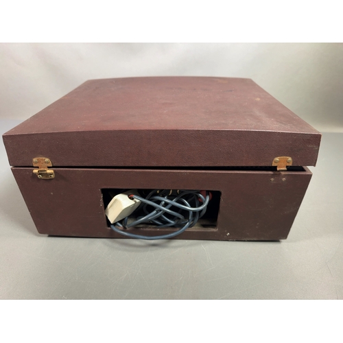 HMV Portable Reel-to-Reel Tape Recorder A vintage portable reel-to-reel ...