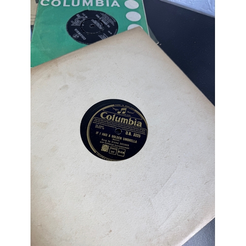 Vintage HMV His Masters Voice Portable Gramophone & Collection of 78 ...
