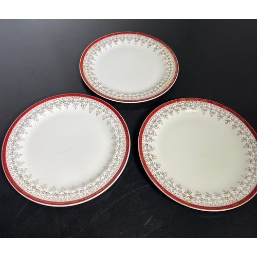 Old Foley James Kent Ltd Staffordshire “5613” Cake/Sandwich Plate Trio ...