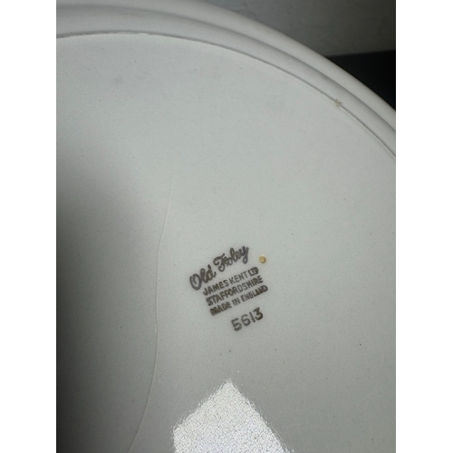 Old Foley James Kent Ltd Staffordshire “5613” Cake/Sandwich Plate Trio ...