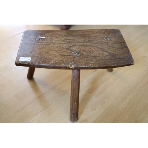 69 - A vintage three legged stool