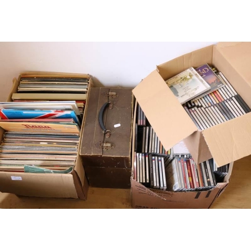 73 - A selection of CD's, records and 78's etc